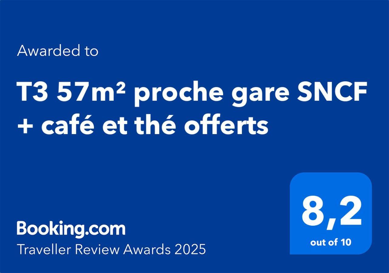 T3 57M2 Avec Balcon Proche Gare Sncf, Wifi Et Cafe Et The Offerts Apartment Orleans Luaran gambar
